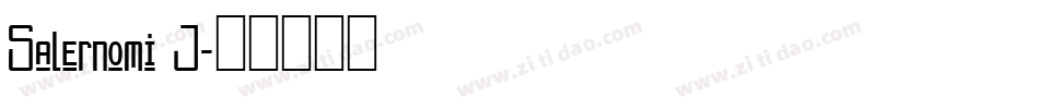 Salernomi J字体转换